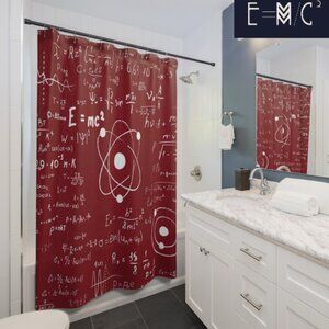 New E=M/C2 Shower Curtains bath curtains artistic curtains
